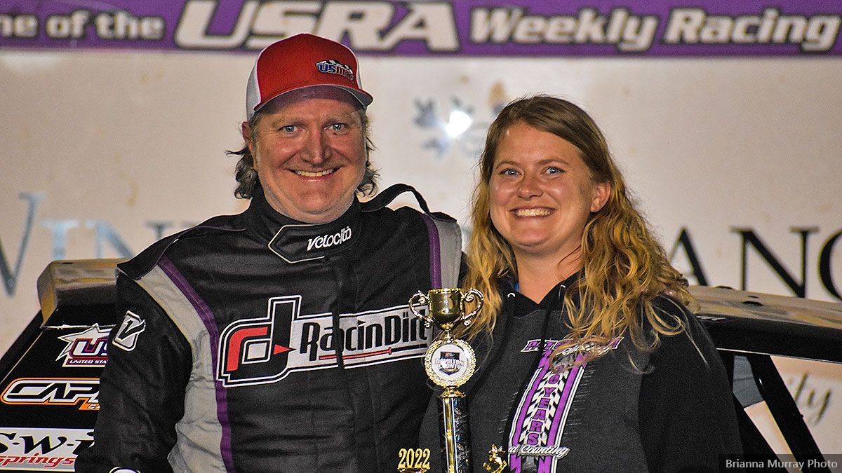 Pat Graham won the second Seneca Foundry USRA Stock Car main event.