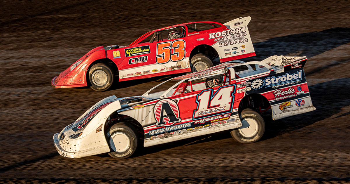 Kyle Berck (14) of Marquette, Neb., is a seven-time Malvern Bank SLMR series champion.