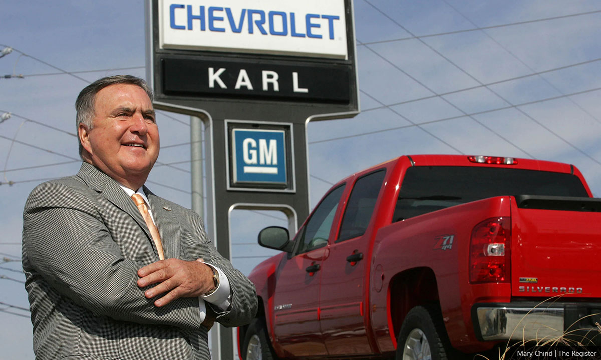 Carl Moyer, the Ankeny businessman who founded Karl Chevrolet, died Saturday.