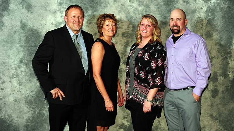 From left to right: Todd Staley, Janet Staley, Sarah Ratcliff and Brad Ratcliff.